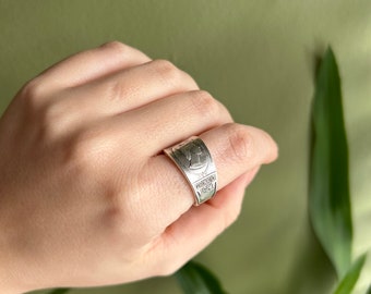 Spoon Ring | Size Q | Repurposed Silverware Ring | Stainless Steel | Silver Jewellery | Cutlery Ring