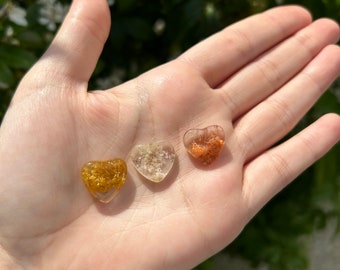 Garden Quartz Mini Crystal Heart Carvings