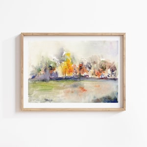 Indian summer. Giclee Fine Art Watercolour Print.