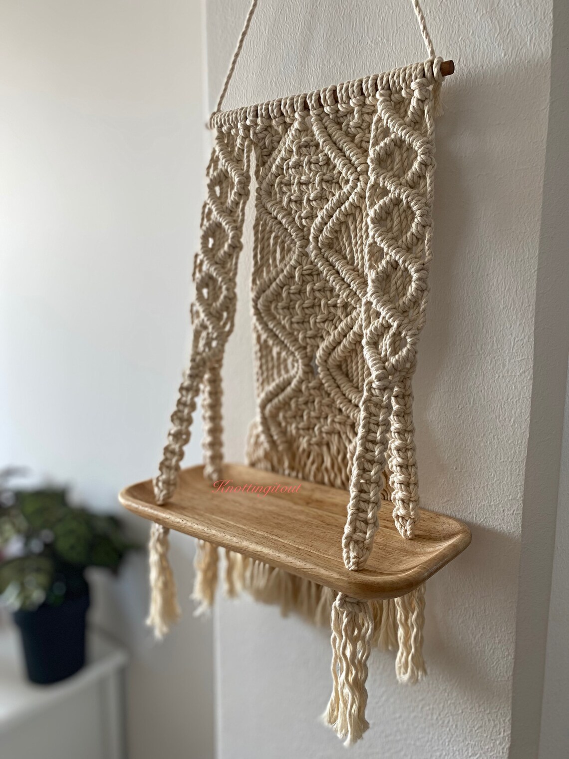 Macrame Wall Hanging Shelf Etsy