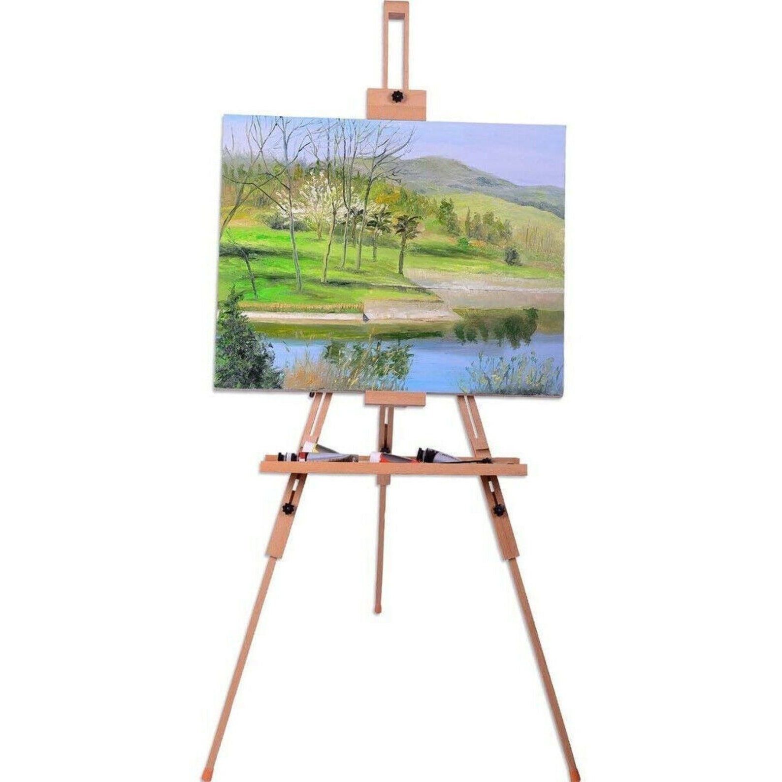 Folding Wooden Tripod Artist Sketch Oil Painting Easel Stand Etsy