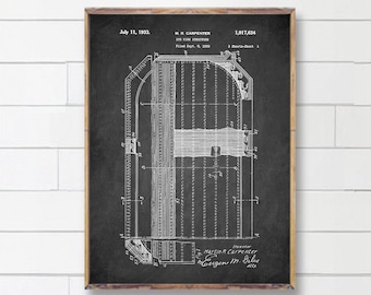Ice HOCKEY Rink patent print, Ice RINK Structure patent poster, Ice Hockey patent poster, Hockey wall decor, Cool gift Hockey player [154]