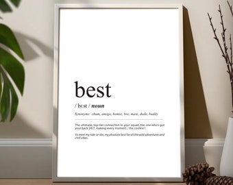 BEST definition poster, best definition print, Minimalist best definition print, Typography definition poster, Dictionary definition print