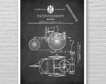 Impression de brevet de voiture Mercedes-Benz, impression de voiture de sport allemande, affiche de brevet de voiture de sport vintage Mercedes-Benz, impression d'art de véhicule de sport [13]