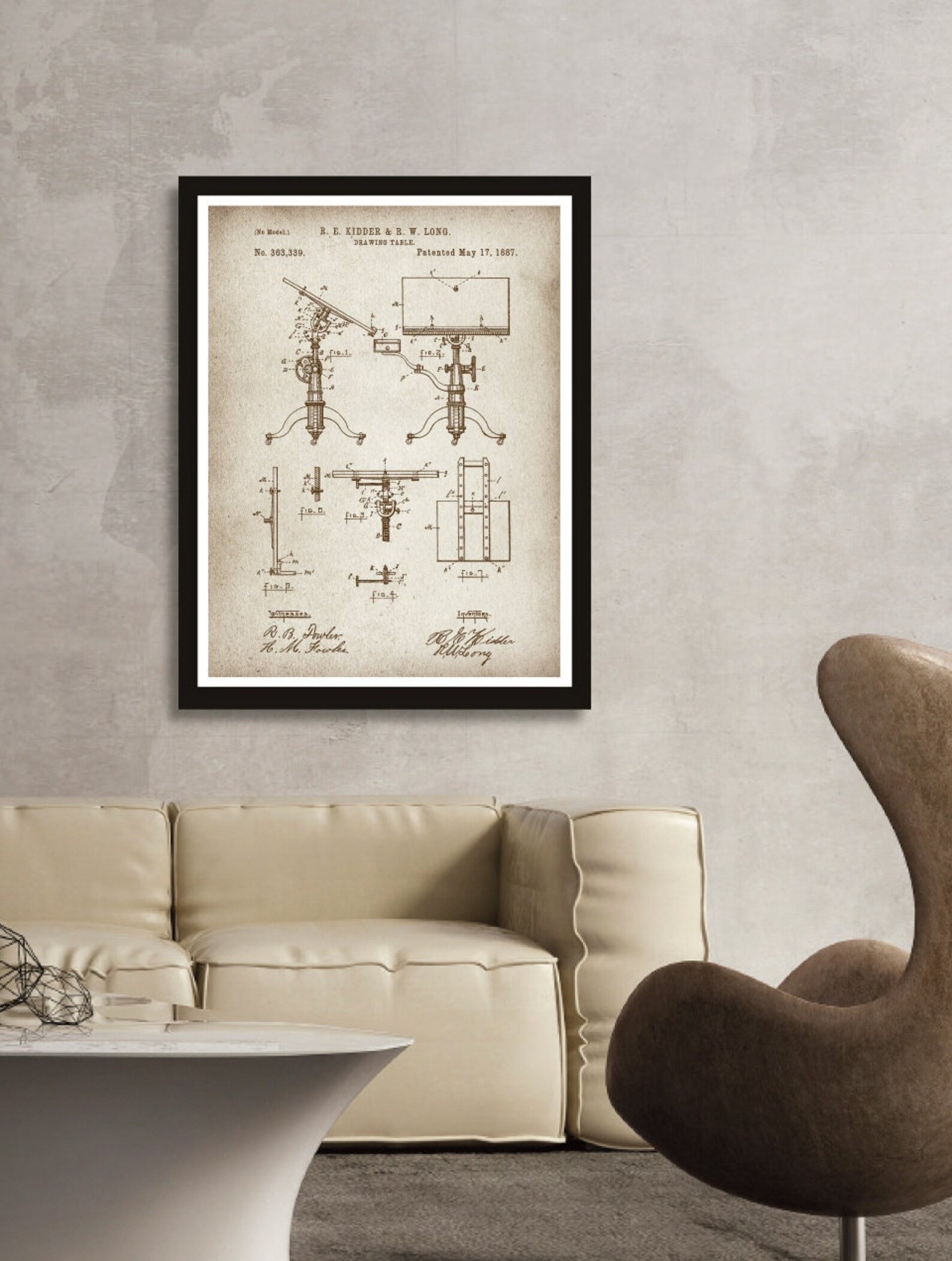 Drawing Table Patent Print Architect Engineer Drafting Table - Etsy