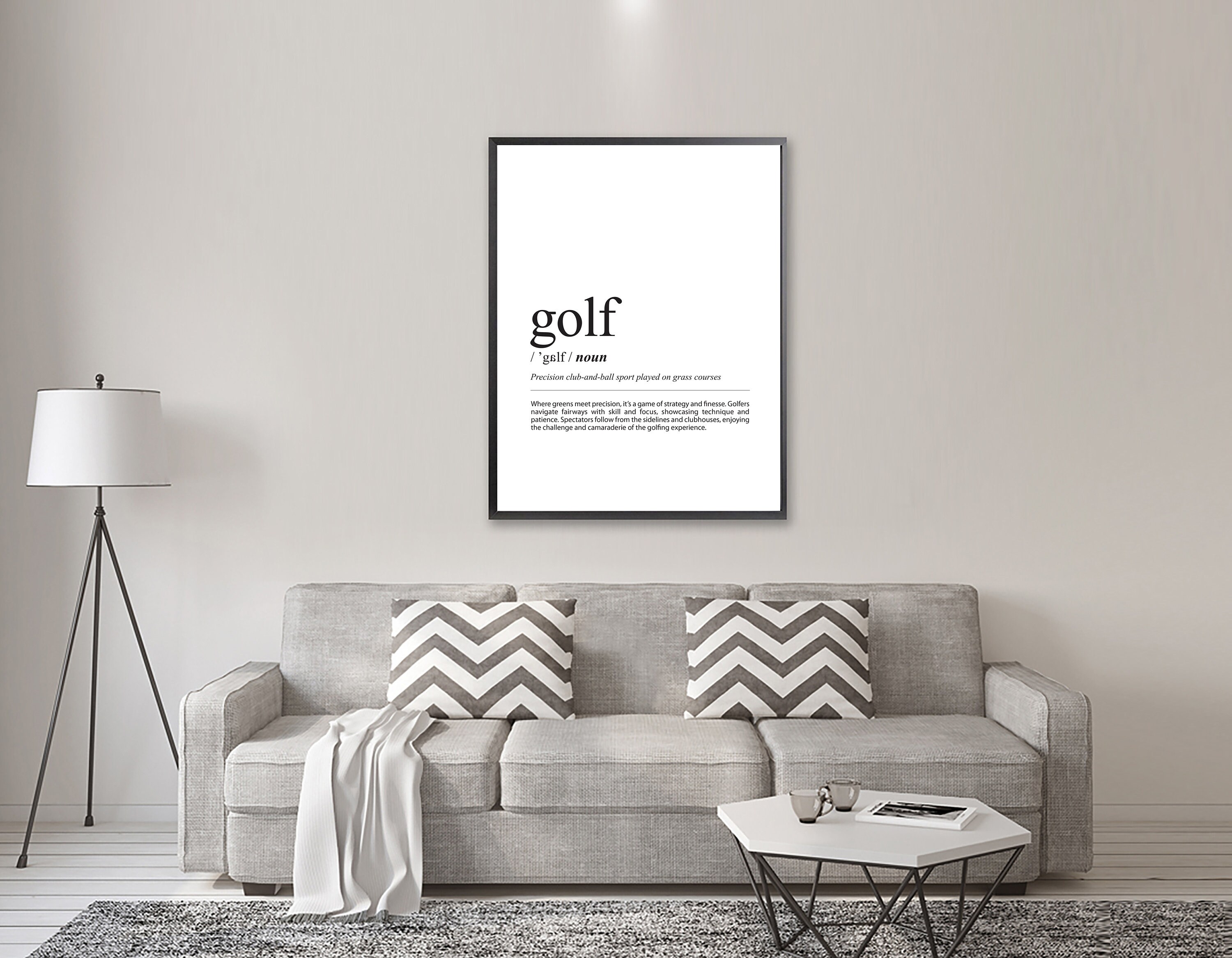 GOLF Definition Poster, Golf Definition Art Print, Minimalist Golf ...