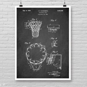 Basketball GOAL patent print, Basketball GOAL patent poster, vintage basketball art print, Basketball wall decor, Basketball cool gift [518]