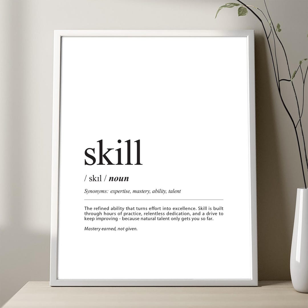 SKILL DEFINITION MEANING visual data 7