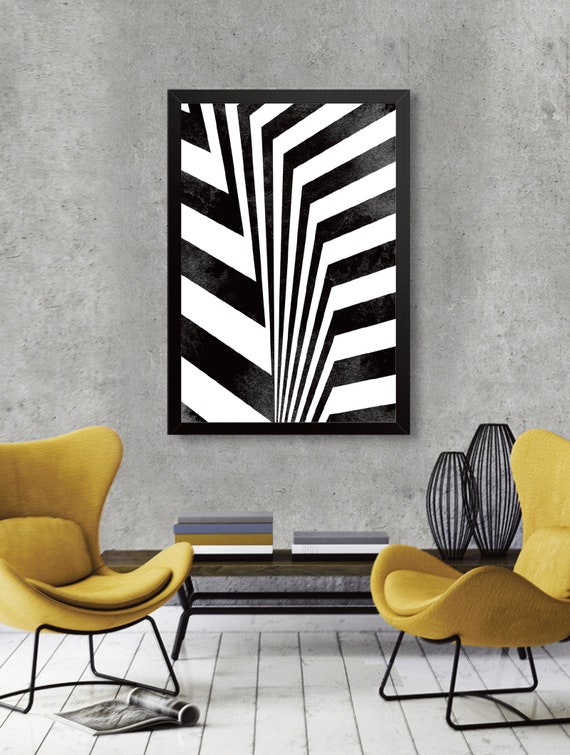 OPTICAL ILLUSION Abstract Art Print, Hypnotizing Art Print