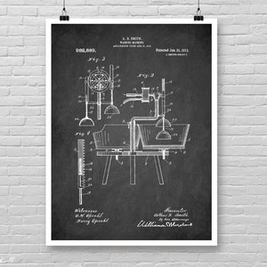 Vintage WASHING MACHINE patent print, LAUNDRY Room decor, Laundry Washing Machine patent poster, Farm house Laundry room wall decor [403]