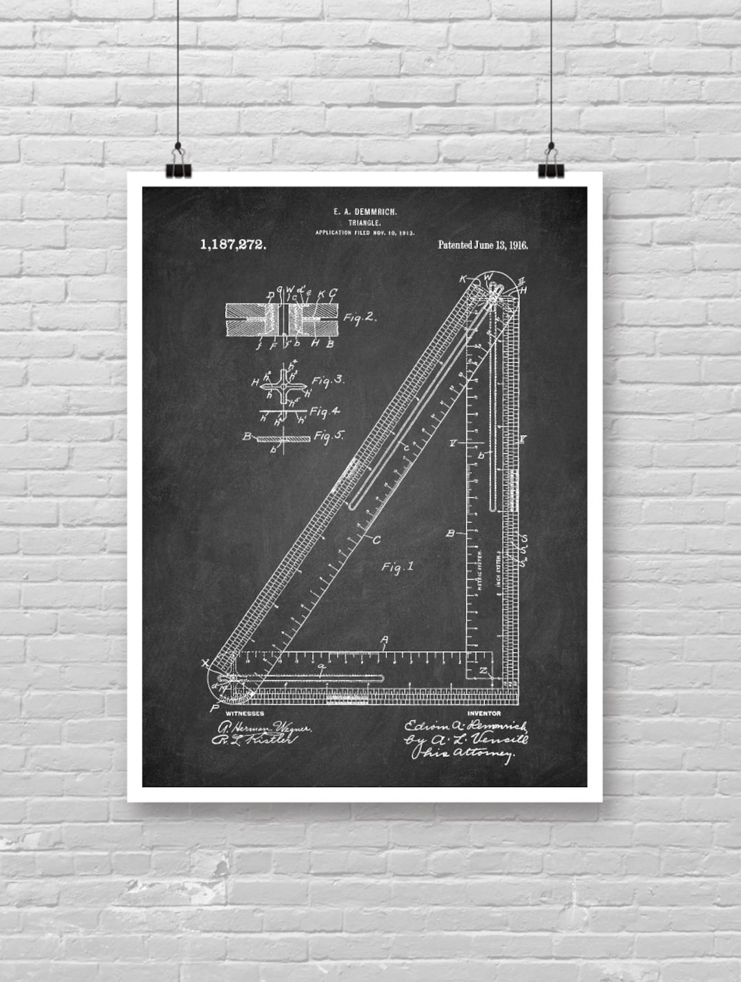 Triangle Instrument Drawing