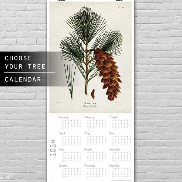 Trees 2024 Calendar Etsy
