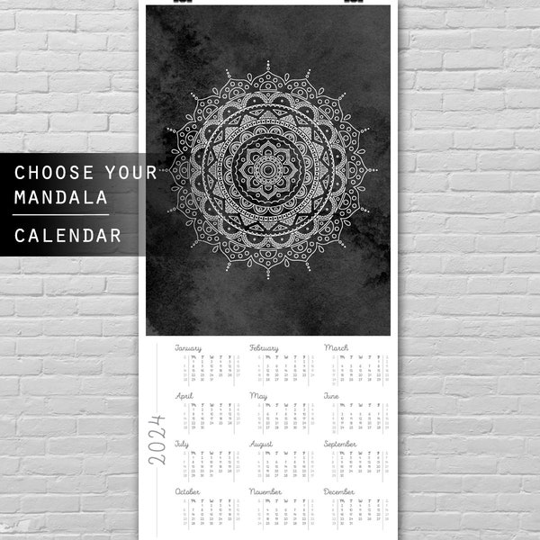 2024 Calendar Zen Etsy