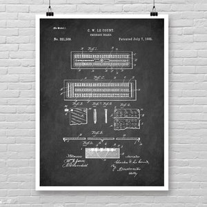 Póster de patente de tablero de Cribbage, Patente de JUEGO clásico, Impresión de patente de tablero de Cribbage vintage, Decoración popular de sala de juegos, Decoración de arte de pared de juegos [282]
