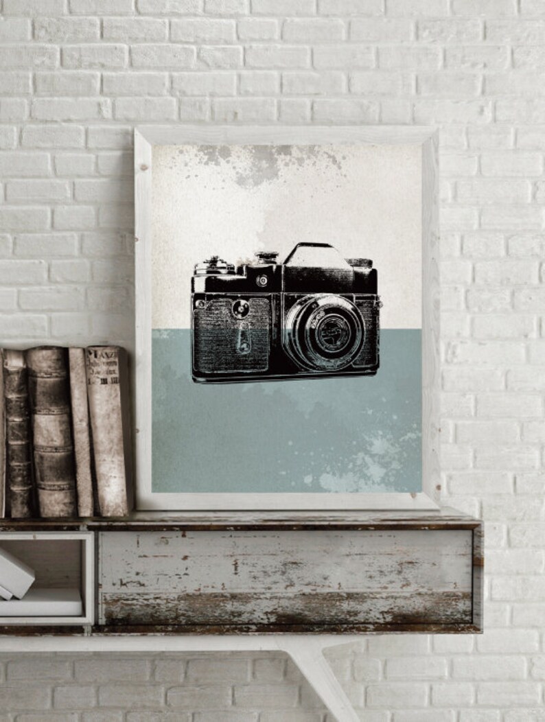 SPECIAL DEAL 50 OFF, 5x7, Vintage Cameras 4 Poster Set, Old Movie and