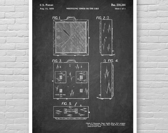 Patentprint worsteltimer, poster worstelklok technische tekening, poster worsteloctrooi, wanddecoratie worstelen, coole sportposter