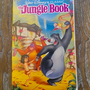 Vintage VHS - The JUNGLE BOOK (1122) Walt Disney Classic 1991 Black Diamond Clamshell Case Excellent Collectors Condition