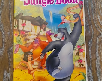 Vintage VHS - The JUNGLE BOOK (1122) Walt Disney Classic 1991 Black Diamond Clamshell Case Excellent Collectors Condition