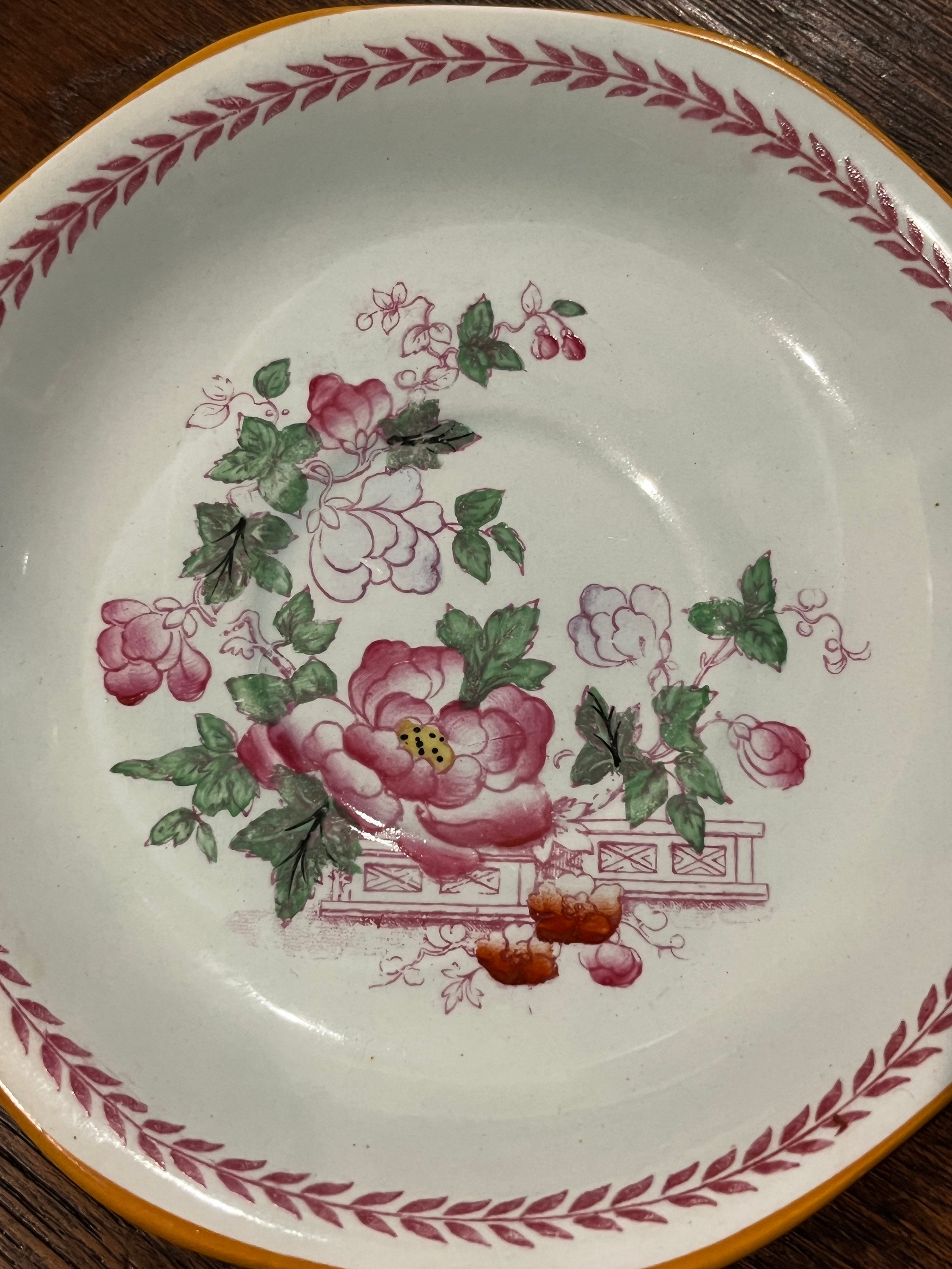 Antique English Ironstone Calyx Ware Metz Plate Saucer 1920s Vintage ...