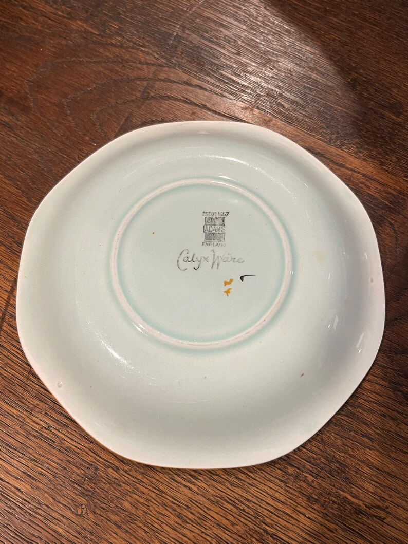 Antique English Ironstone Calyx Ware Metz Plate Saucer 1920s Vintage ...