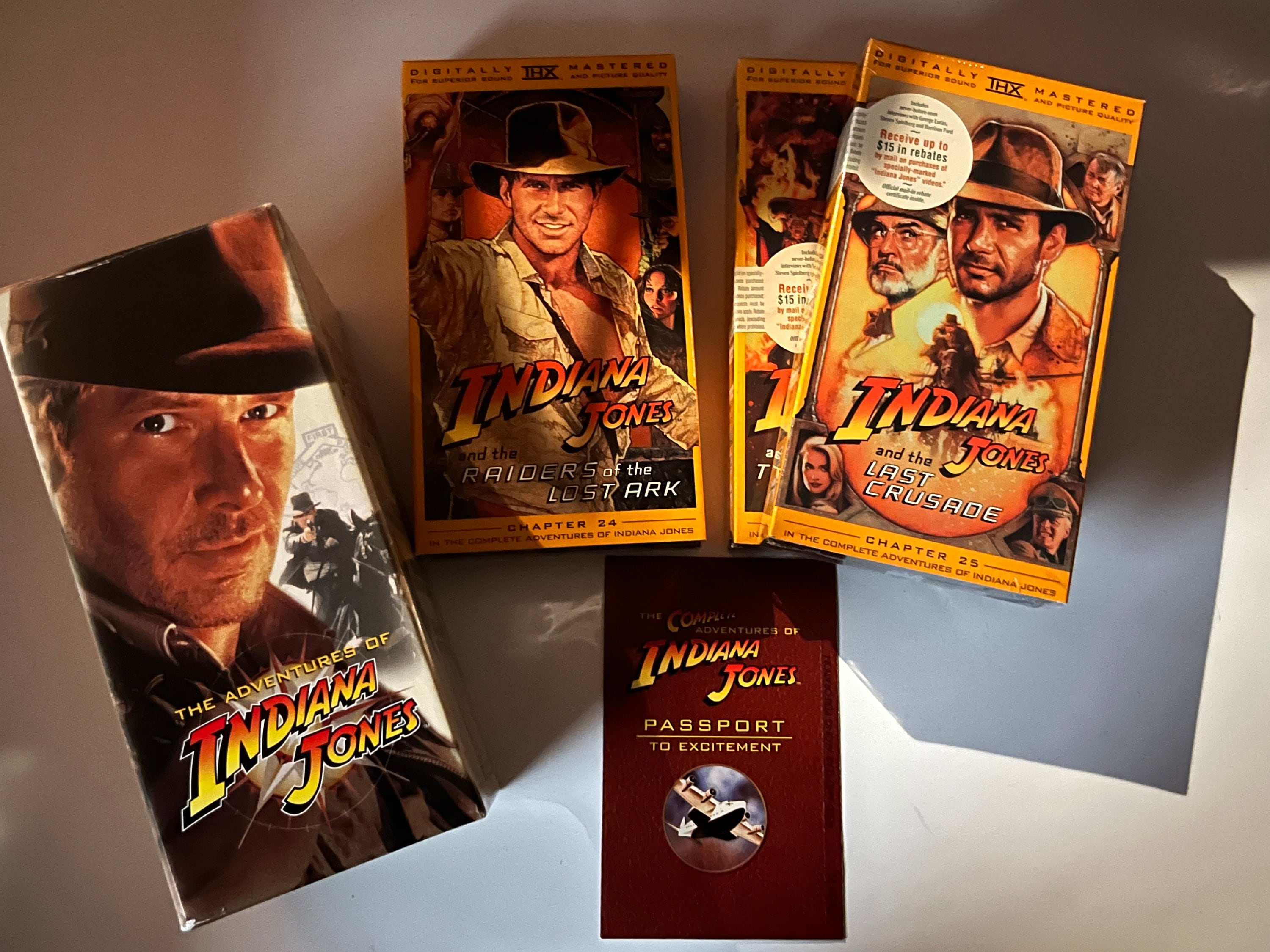 VHS Indiana Jones VHS Box Set Collector's Edition Trilogy