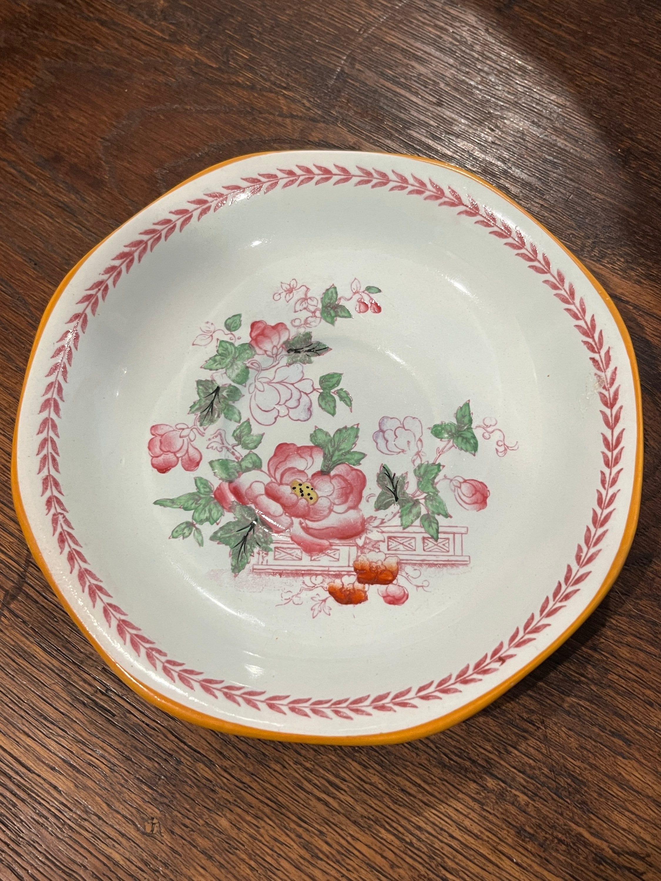 Antique English Ironstone Calyx Ware Metz Plate Saucer 1920s Vintage ...
