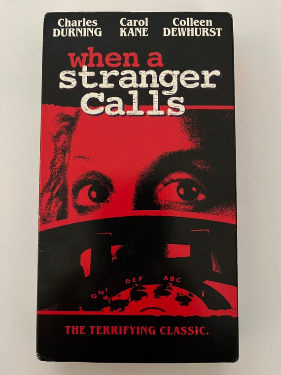 When a STRANGER CALLS Original VHS Tape Horror Rare Red Box Etsy