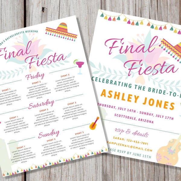 Final Fiesta Invite - Etsy