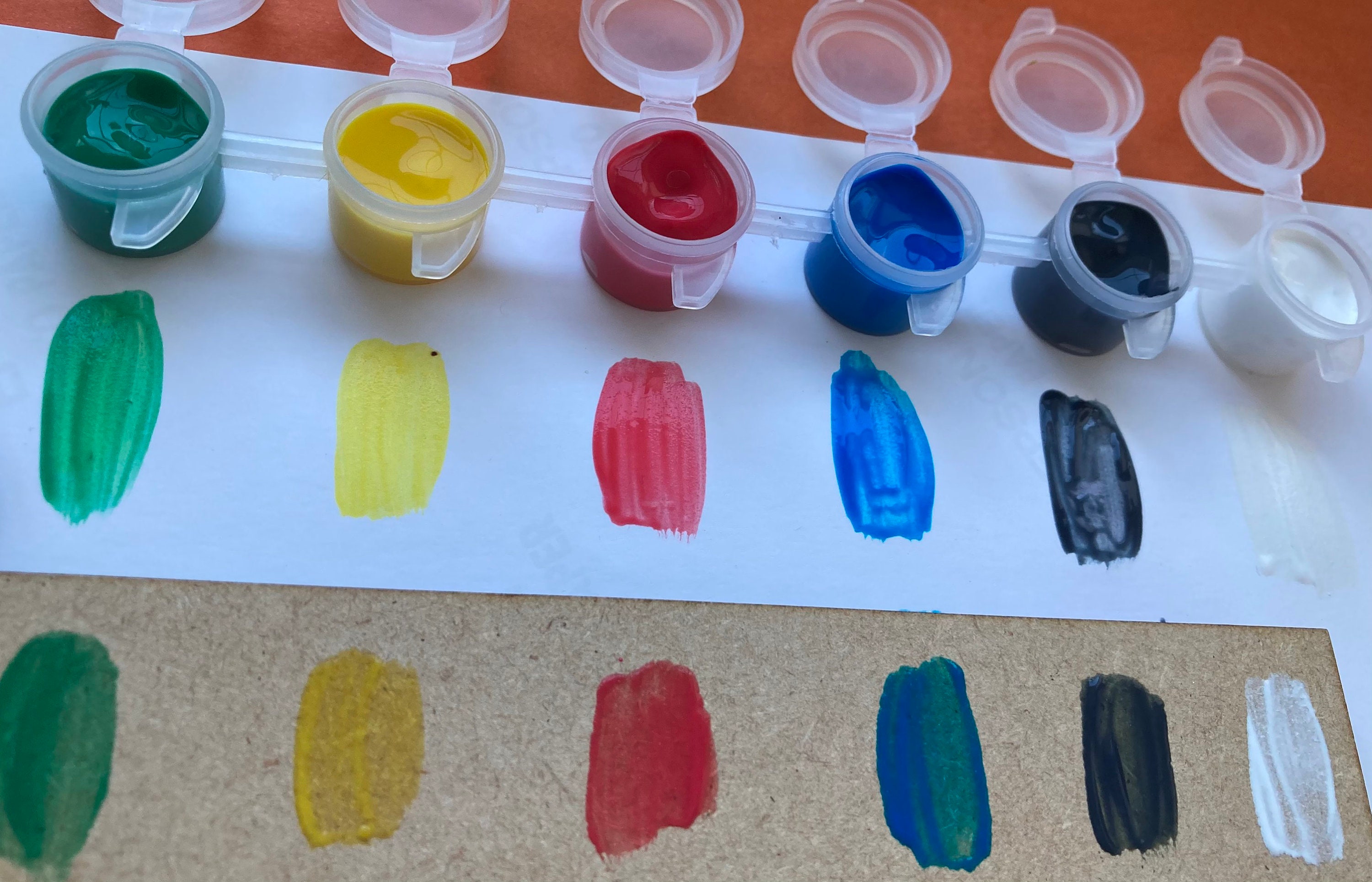 Kids paintchildrens paintsmall paint pot strips for craft Etsy