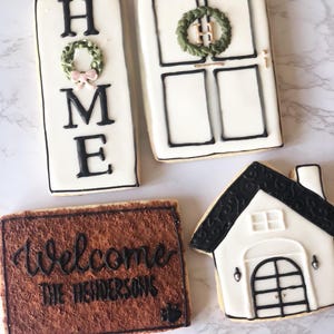 New homeowner cookies, housewarming gift