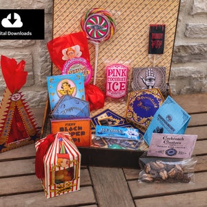 DIGITALE magische snoepdoosjes, inclusief Bertie Botts Any Bean Flavor, chocolade