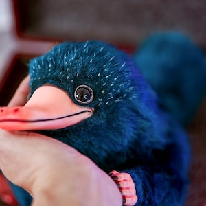 Dark Turquoise Platypus Art doll, Magical Gift , fantastic animals, unique birthday Gift