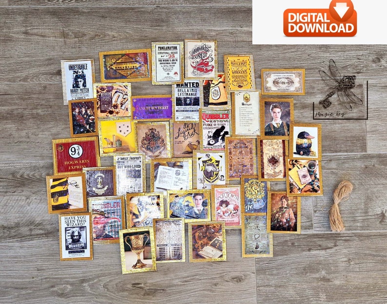 HP Printable Mini Posters Prop Replica Ornaments Christmas - Etsy UK