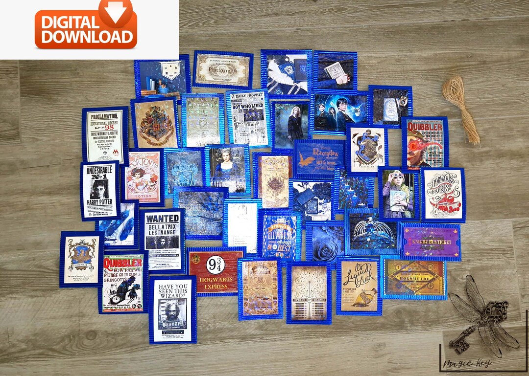 HP Printable Mini Posters Prop Replica Ornaments Christmas Etsy