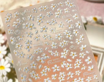 Nail Art Stickers Decals Spring Summer Flowers Florals Self Adhesive DIY Nails