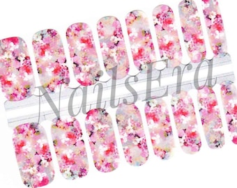Wild Rose Nail Wraps Nail Stickers Nail Polish Strips Nail Decals Nail Art Gift for Women