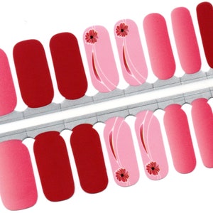 Pink Gradient Nail Wraps Nail Stickers Nail Polish Strips Nail Decals Nail art Gift for Mom Gift for Women
