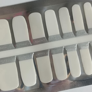 White Nail Wraps: Easy Application, Long Lasting Nail Stickers