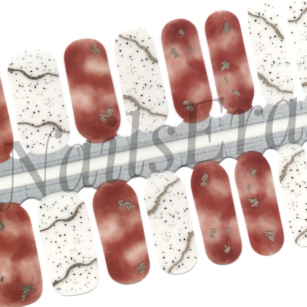 Marble Beauty Nail Wraps: Easy Application Nail Stickers