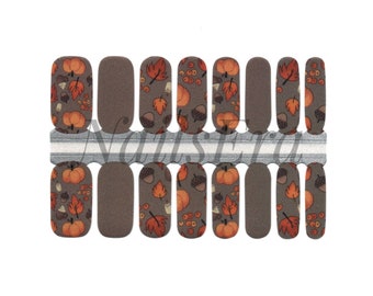 Autumn Vibe Nail Wraps / Nail  Strips / Nail Stickers