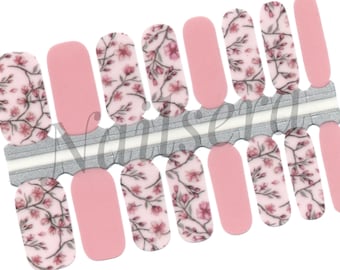 Adesivi per unghie con fiori di ciliegio giapponesi