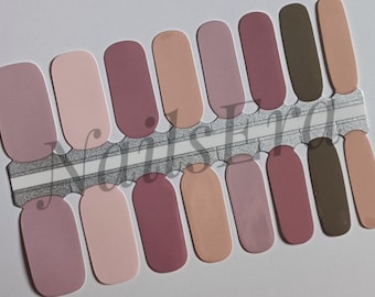 Shades of Pink Nail Wraps: Easy Application Nail Polish Strips