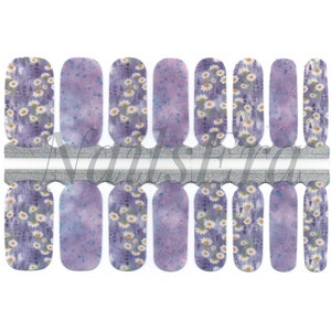 Floral Dream Nail Wraps / Nail polish Strips / Nail Stickers