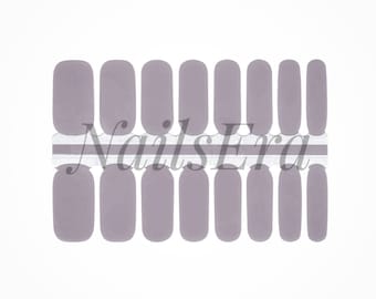 Dark Mauve Solid Nail Wraps / Nail  Strips / Nail Stickers