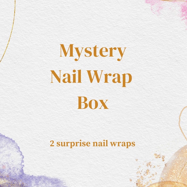 Mystery Nail Wrap Box: 2 Surprise Nail Polish Strips