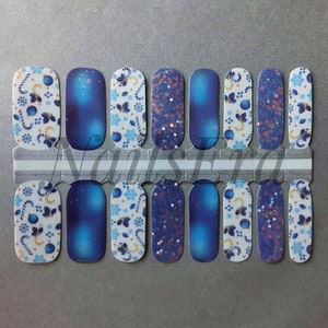 Christmas Baubles Nail Wraps: Holiday Nail Stickers