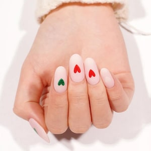 Matte Valentine Halbgehärtete Gel Nail Wraps / Nagelstreifen / Nagelaufkleber