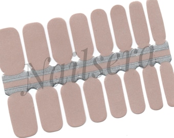 Pegatinas para uñas color caramelo nacarado: Fácil aplicación