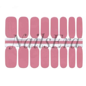 Dusky Pink Nail Wraps / Nail Strips / Nail Stickers image 1