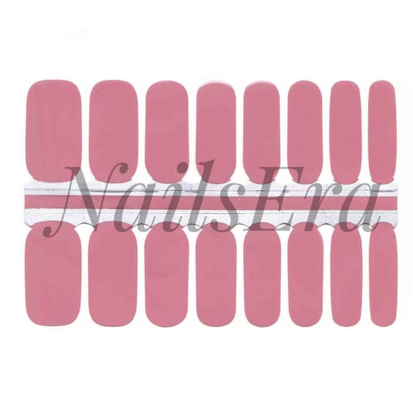 Dusky Pink Nail Wraps / Nail  Strips / Nail Stickers